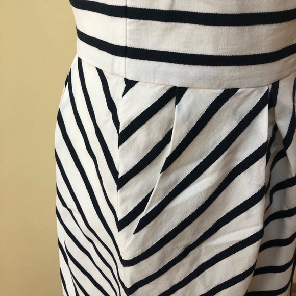 Anthropologie Maeve Chessia Dress Navy White 8 - Picture 5 of 8
